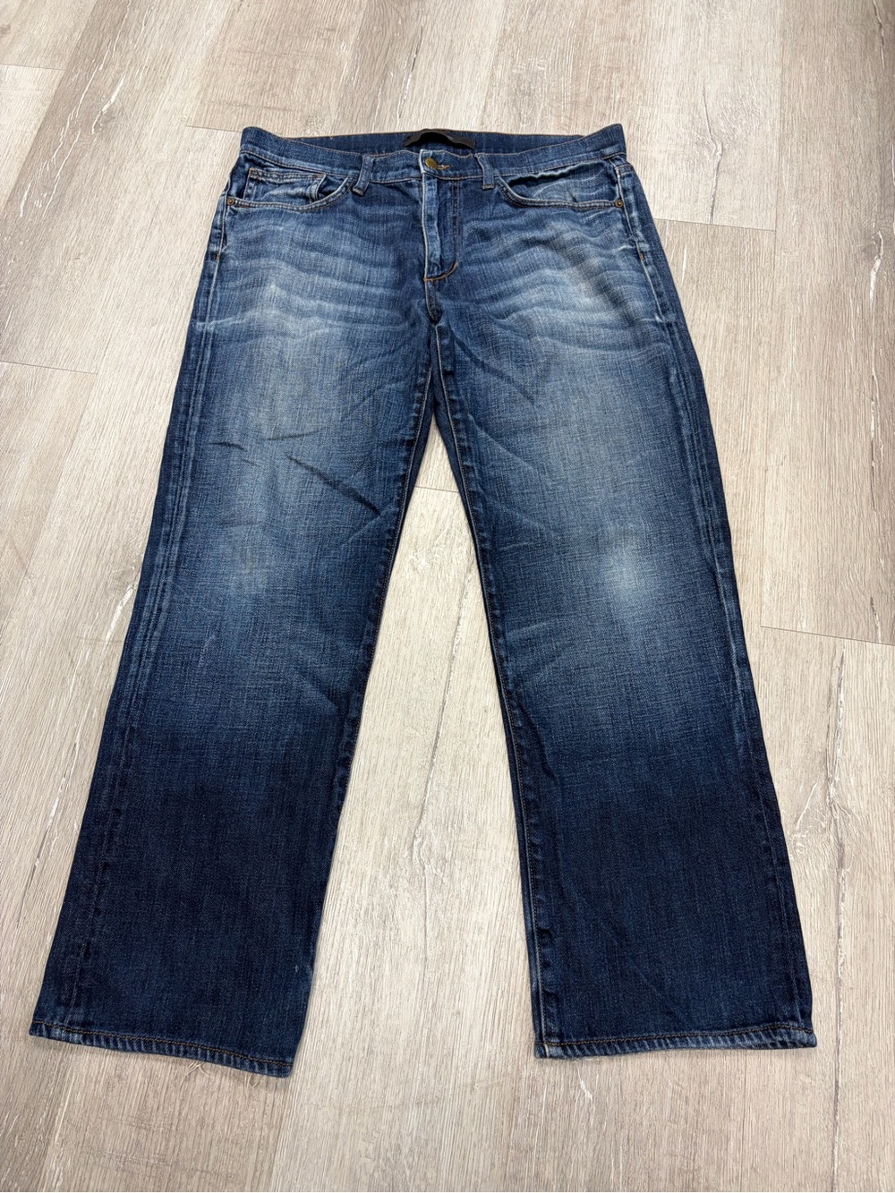 Joe's Jeans Men's Relaxed Dark Blue Washed Jeans